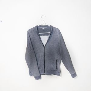 CALVIN KLEIN GREY FULL-ZIP MEN'S SWEATSHIRT